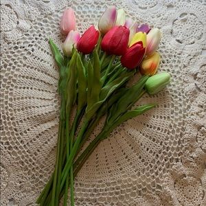 15 Artificial Tulips Flowers High Quality